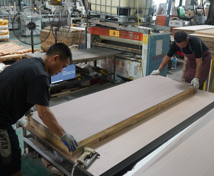 French door making process