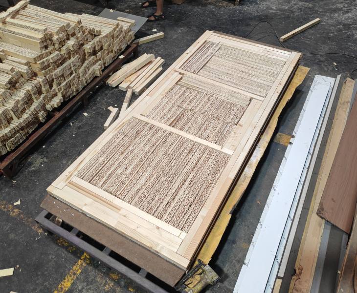 Triangular-Cell Porous Wood Core