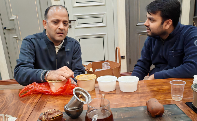 Office Meeting Over Tea