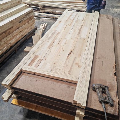 fully solid timber door core