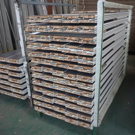 stacked solid door frame components