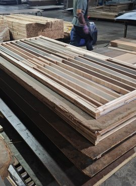solid timber door leaf frame assembly